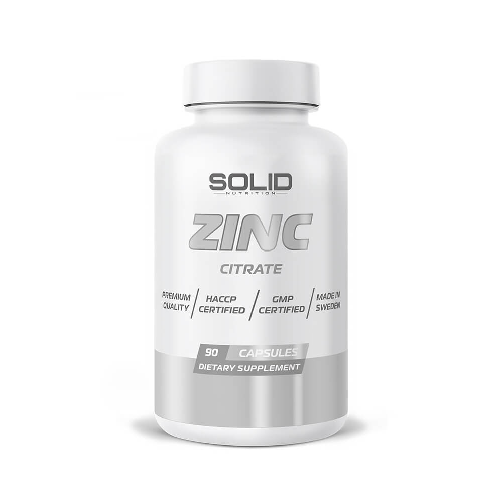SOLID Nutrition Zinc, 90 caps