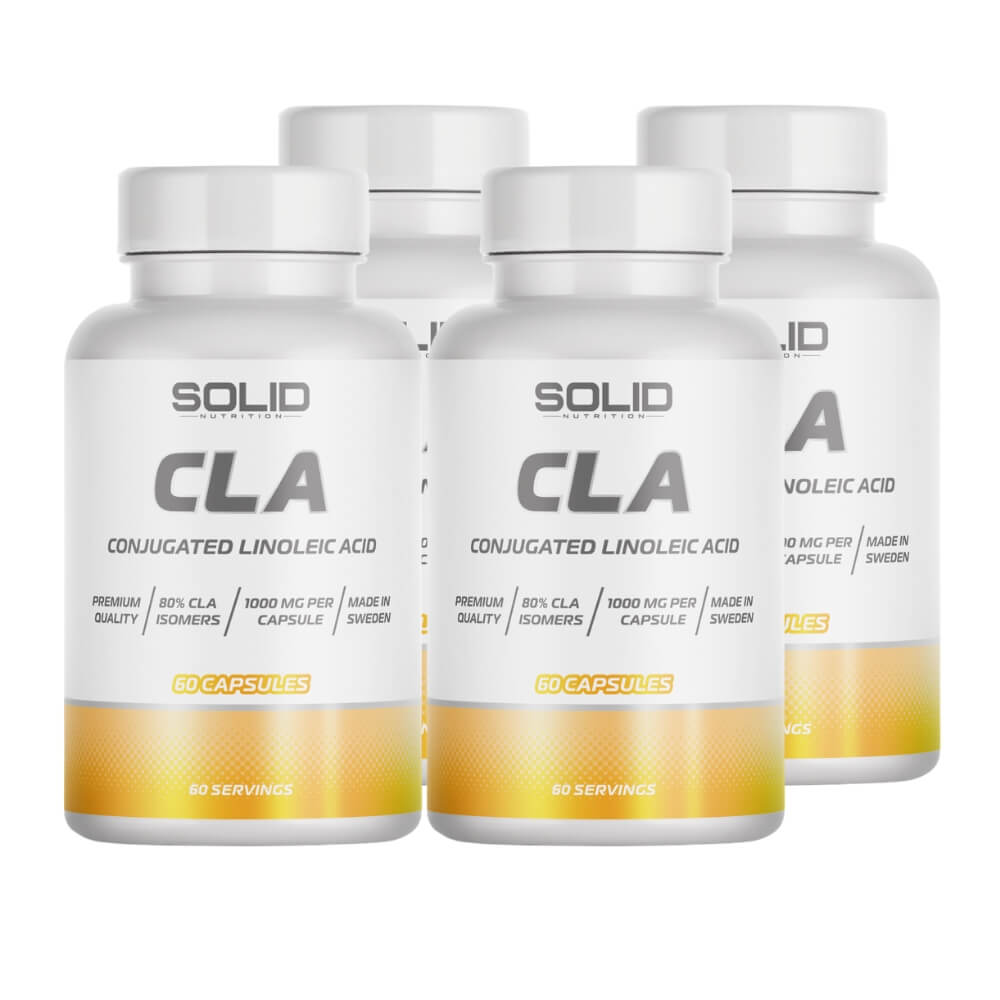 4 x SOLID Nutrition CLA, 60 caps