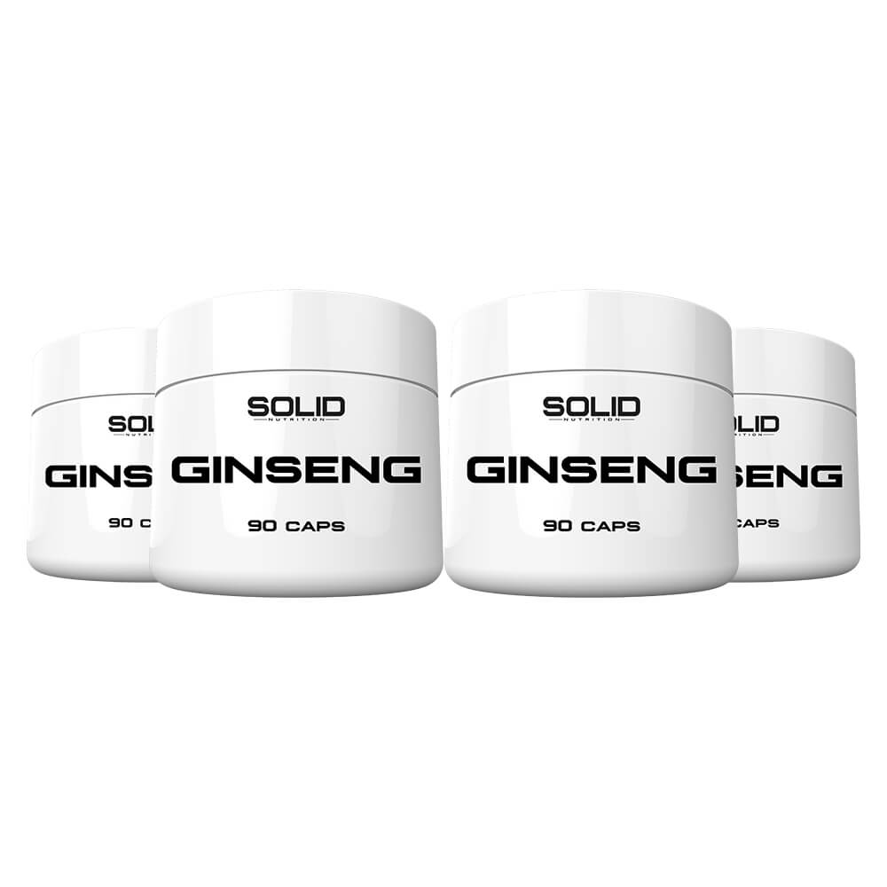 4 x SOLID Nutrition Ginseng, 90 caps