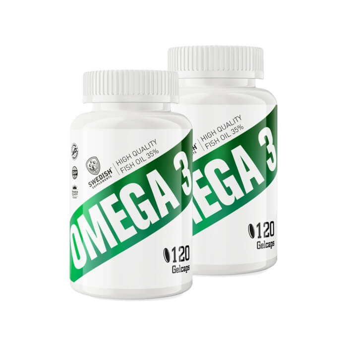2 x Swedish Supplements Omega-3, 120 caps i gruppen Kosttillskott & Livsmedel / Omega-3 & Fettsyror / Omega-3 hos Tillskottsbolaget (SS9504)
