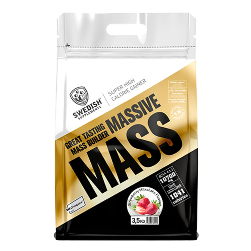 Swedish Supplements Massive Mass, 3,5 kg (Strawberry Milkshake)