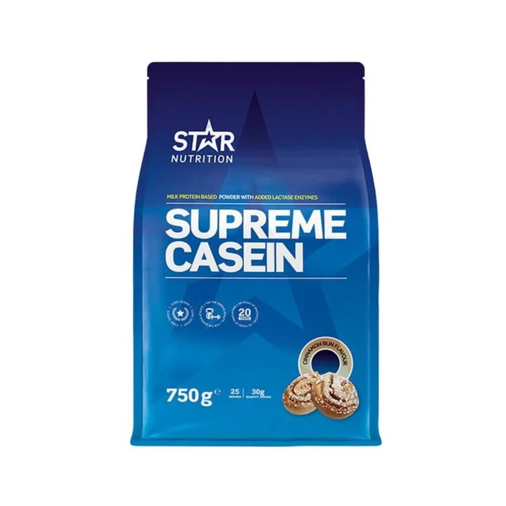 Star Nutrition Supreme Casein, 750 g i gruppen Kosttillskott & Livsmedel / Proteinpulver / Kaseinprotein hos Tillskottsbolaget (STAR004)