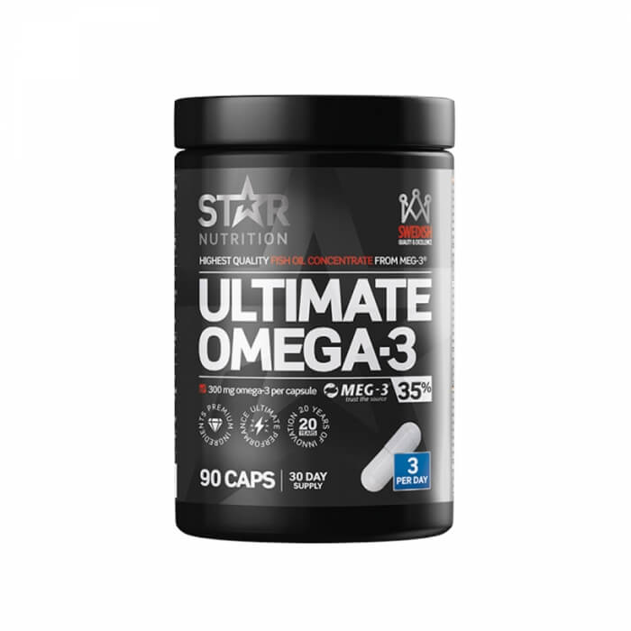 Star Nutrition Ultimate Omega-3, 90 caps, 35% 1000 mg i gruppen Kosttillskott & Livsmedel / Omega-3 & Fettsyror / Omega-3 hos Tillskottsbolaget (STAR020)