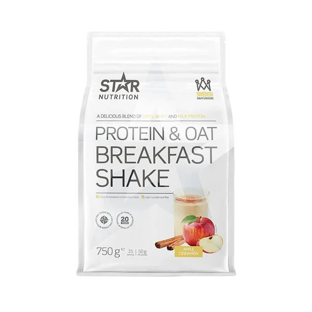 Star Nutrition Protein & Oat Breakfast Shake, 750 g (Apple Cinnamon)