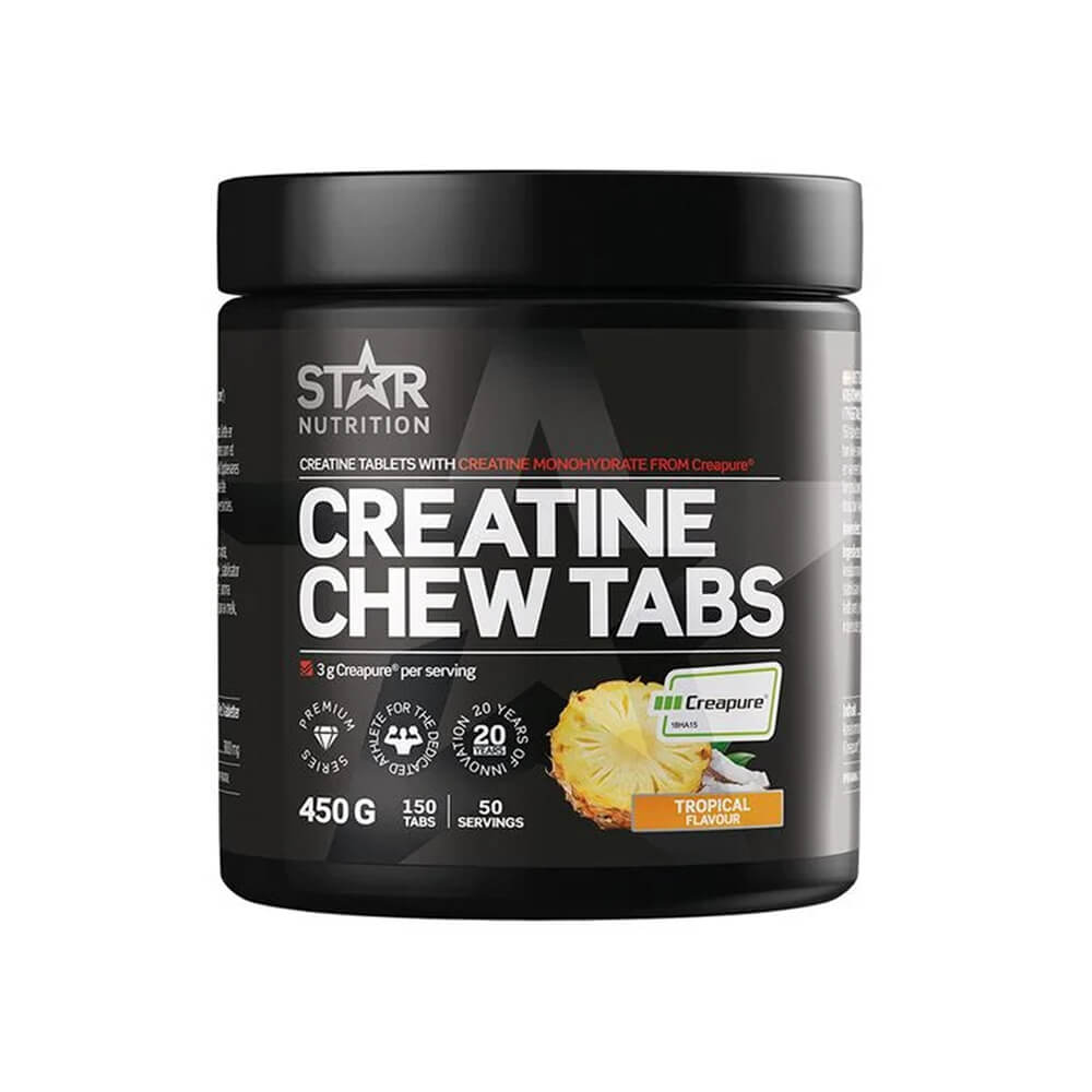 Star Nutrition Creatine Chew Tabs, 150 tabs (Green Apple)