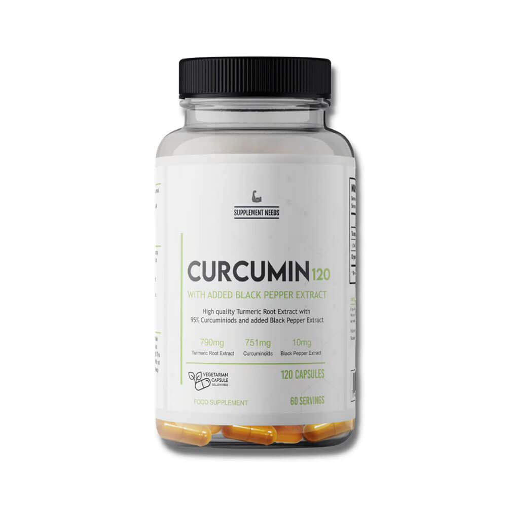 Supplement Needs Curcumin with Black Pepper Extract, 60 caps