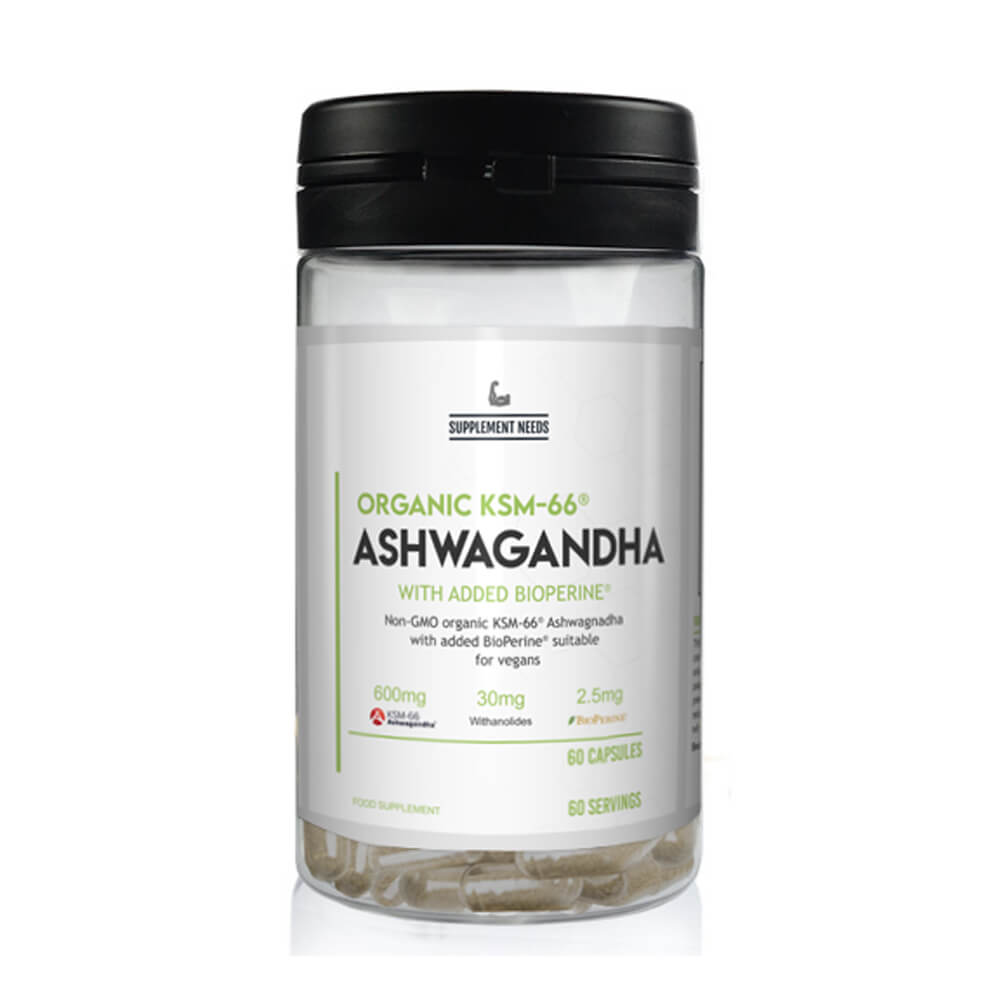 Supplement Needs Ashwagandha Organic KSM-66, 60 caps