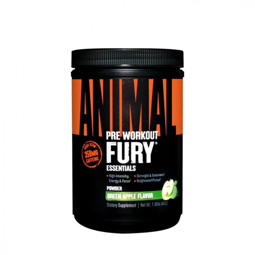 Universal Nutrition Animal Fury, 30 serv. (Green Apple)