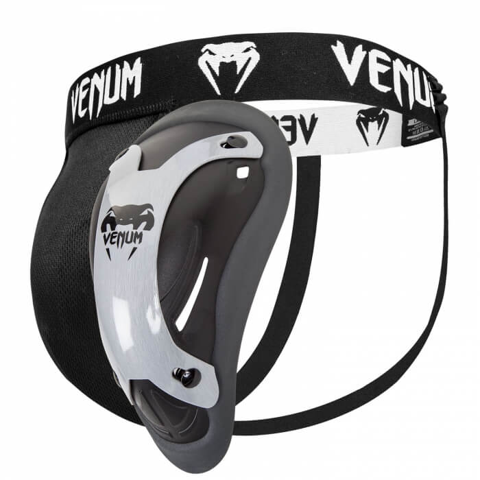Venum Competition Groin Guard & Support - silver series (XL)