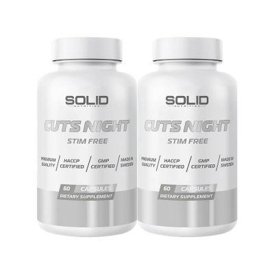 2 x SOLID Nutrition Cuts Night, 60 caps