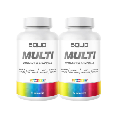 2 x SOLID Nutrition MULTI, 90 tabs