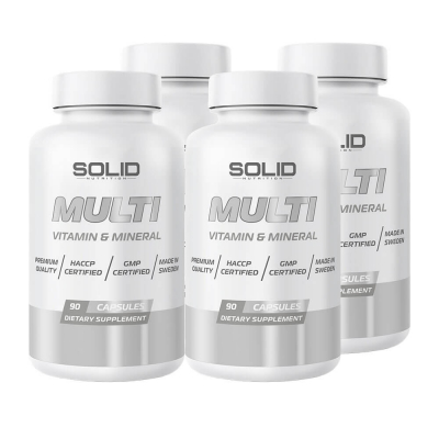4 x SOLID Nutrition MULTI, 90 tabs