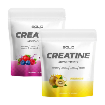 2 x SOLID Nutrition Creatine Monohydrate, 400 g