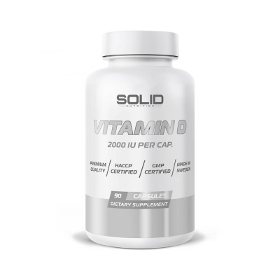 SOLID Nutrition Vitamin D, 90 caps