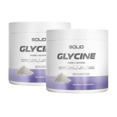 2 x SOLID Nutrition Glycine, 300 g