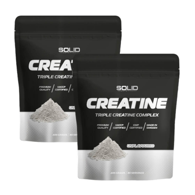 2 x SOLID Nutrition BLACK LINE Creatine, 400 g