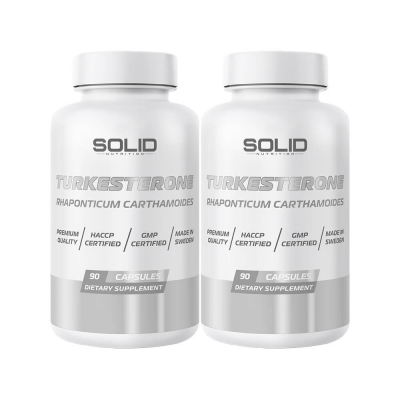 2 x SOLID Nutrition Turkesterone, 90 caps
