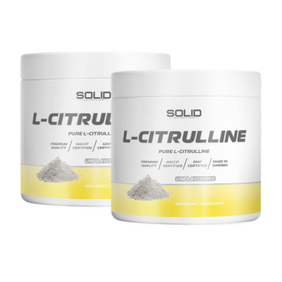 2 x SOLID Nutrition L-Citrulline, 240 g