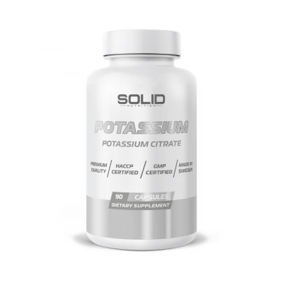 SOLID Nutrition Potassium, 90 caps
