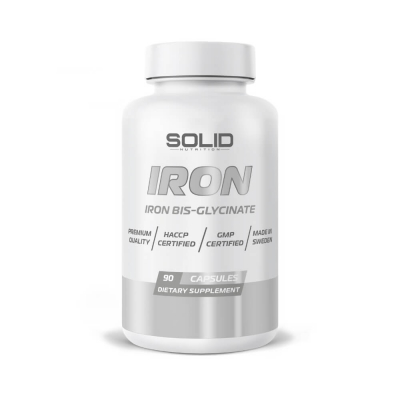 SOLID Nutrition Iron, 90 caps