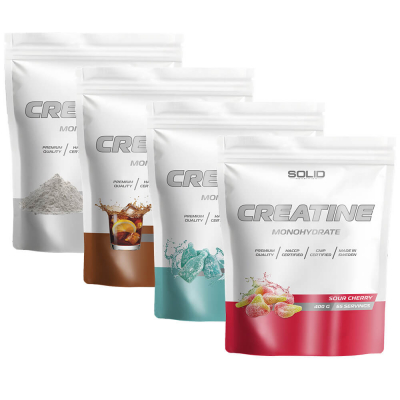 4 x SOLID Nutrition Creatine Monohydrate, 400 g