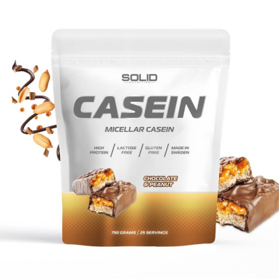 SOLID Nutrition Casein, 750 g (Chocolate & Peanut)