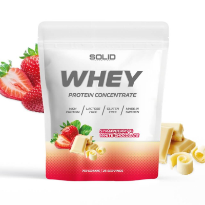 SOLID Nutrition Whey, 750 g (Strawberry & White Chocolate)