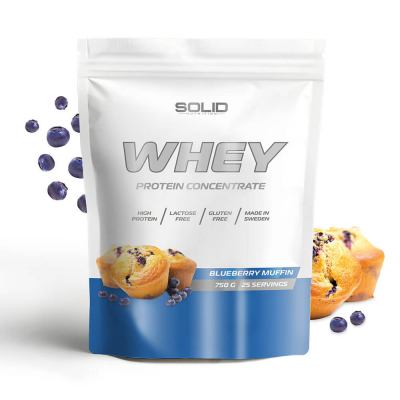 SOLID Nutrition Whey, 750 g (Blueberry Muffin)