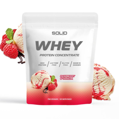 SOLID Nutrition Whey, 750 g (Raspberry & Vanilla)