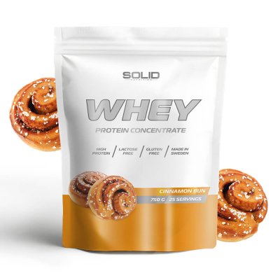 SOLID Nutrition Whey, 750 g (Cinnamon Bun)