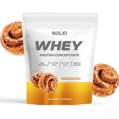 SOLID Nutrition Whey, 750 g (Cinnamon Bun)