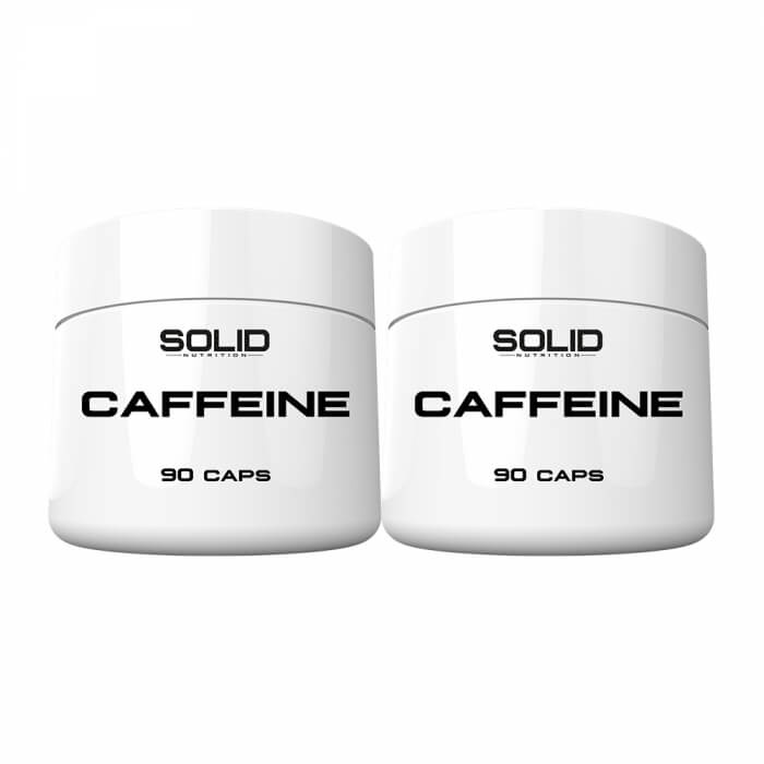 2 x SOLID Nutrition Caffeine, 90 caps i gruppen Kosttillskott & Livsmedel / Prestationshjare / Koffein hos Tillskottsbolaget (2SOLIDCAFFEINE)