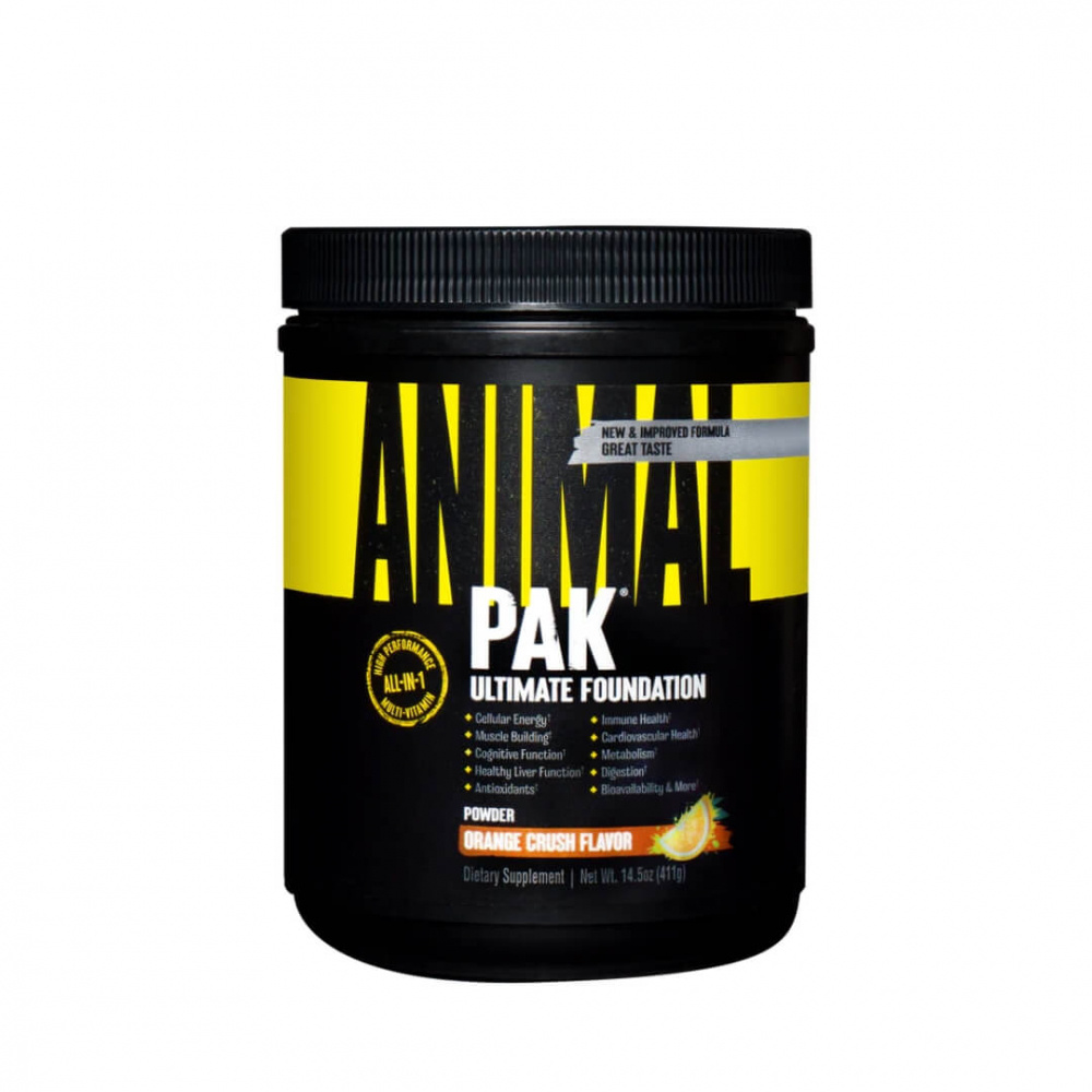 Universal Nutrition Animal Pak En Poudre - Saveur Orange, 342 G, Complément Quotidien Pour Sportifs, Neuf Sous Blister