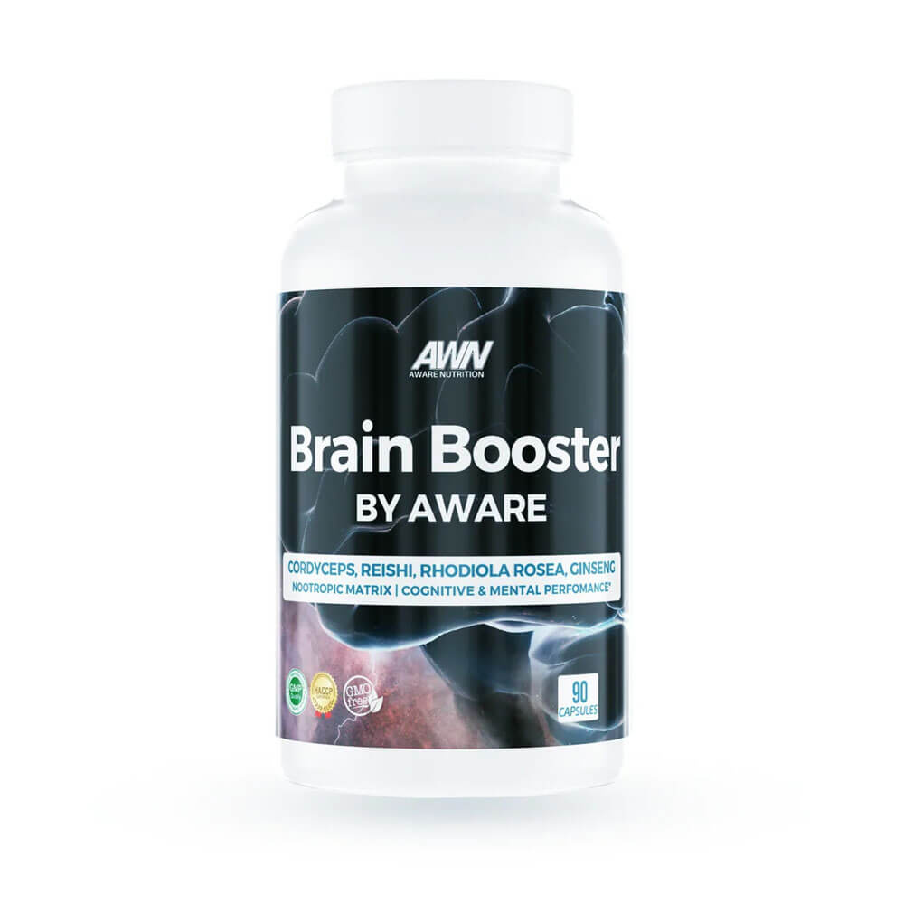 Aware Nutrition Brain Booster, 90 caps i gruppen Kosttillskott & Livsmedel / Prestationshjare / Brainboosters hos Tillskottsbolaget (AWARE753)
