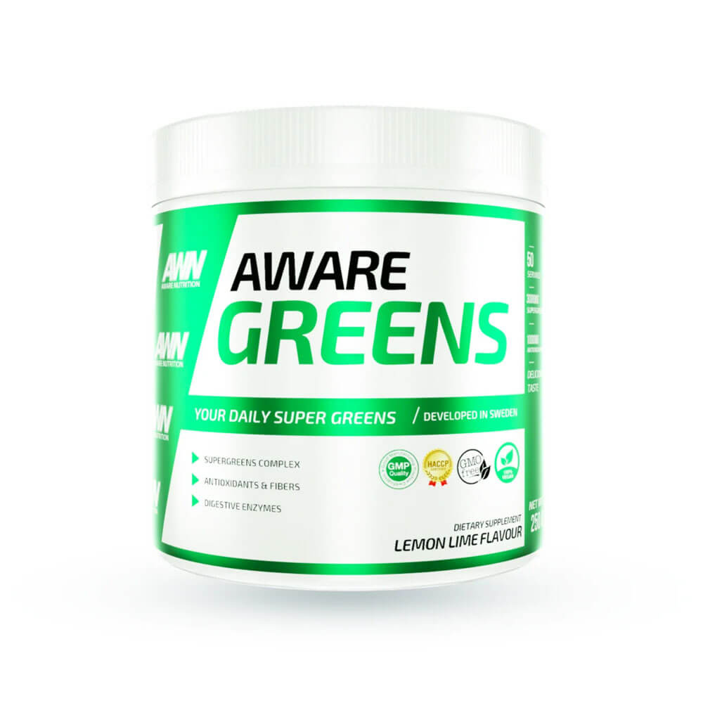 Aware Nutrition Greens, 250 g i gruppen Kosttillskott & Livsmedel / Hlsokost / Superfoods hos Tillskottsbolaget (AWARE8694)