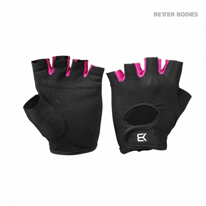Better Bodies Women's Training Gloves, black/pink i gruppen Trningstillbehr / Trningshandskar hos Tillskottsbolaget (BB63732)