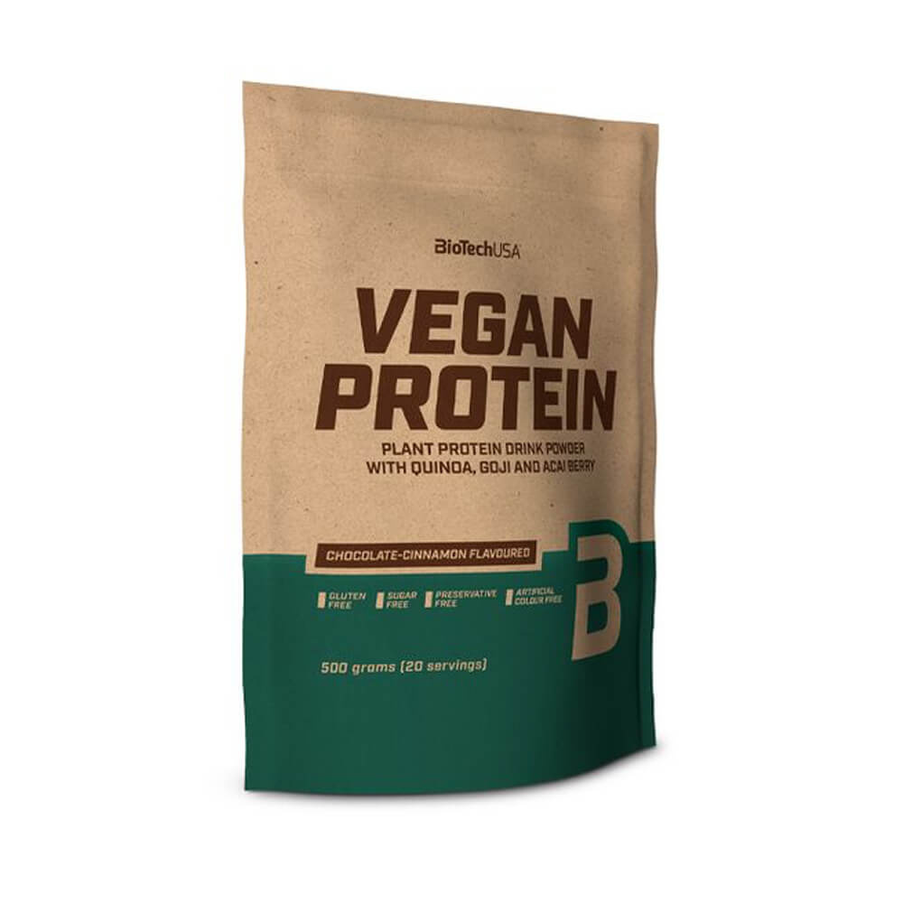 BioTechUSA Vegan Protein, 500 g i gruppen Kosttillskott & Livsmedel / Proteinpulver / Laktosfritt Protein hos Tillskottsbolaget (BIOTECH75332)