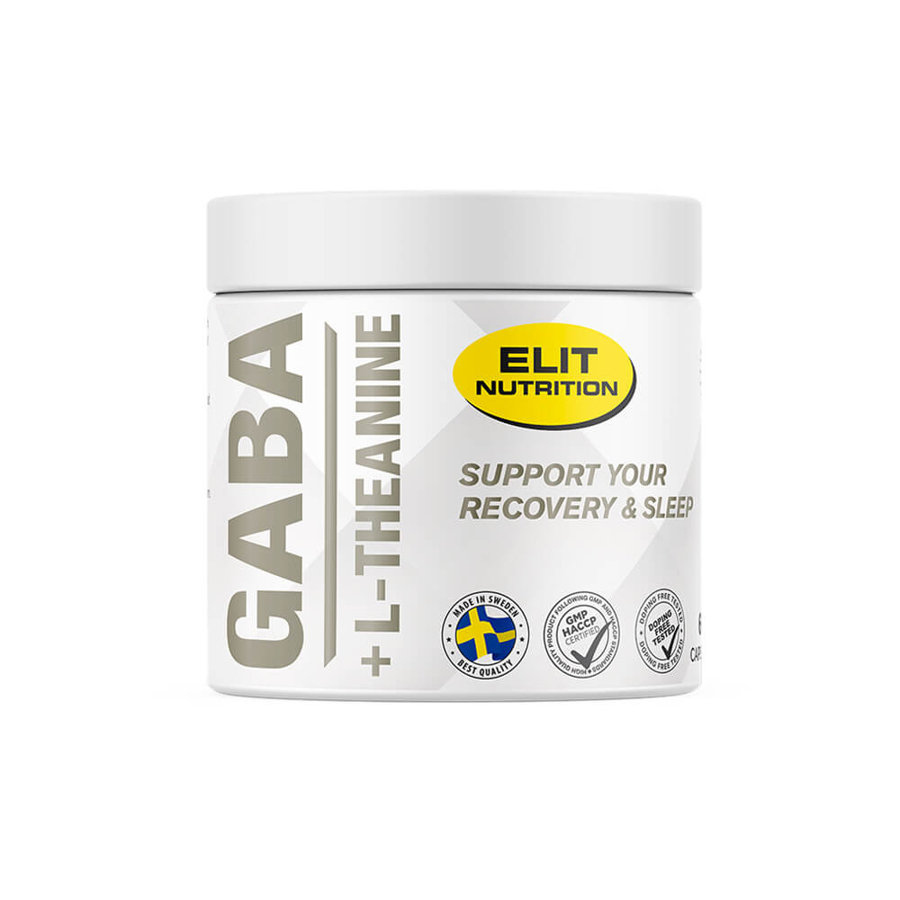 Elit Nutrition GABA + L-Theanine, 60 caps i gruppen Kosttillskott & Livsmedel / Aminosyror / GABA hos Tillskottsbolaget (ELIT755433)