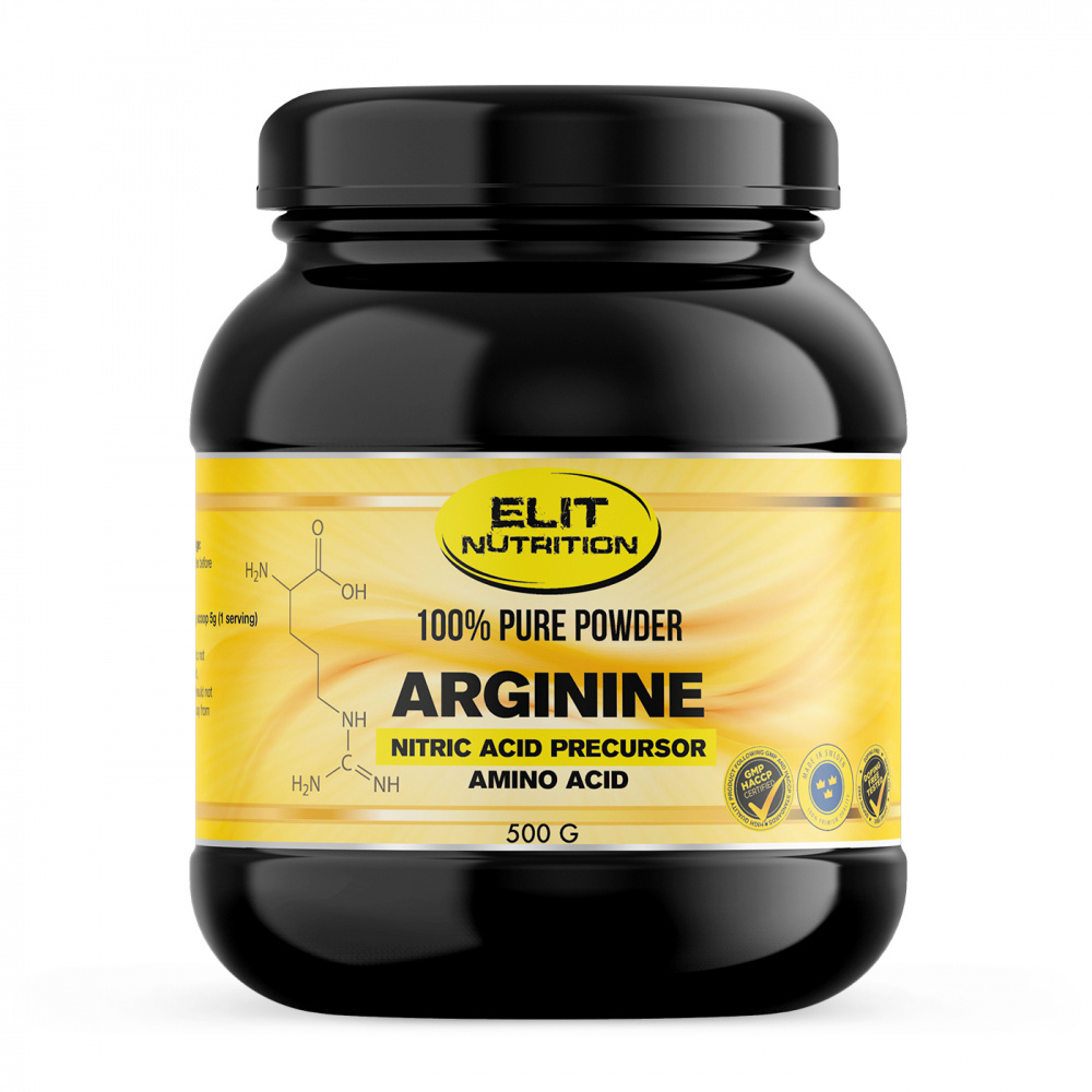 Elit Nutrition 100% Pure Arginine, 500 g i gruppen Kosttillskott & Livsmedel / Prestationshjare / Pump hos Tillskottsbolaget (ELIT7685)