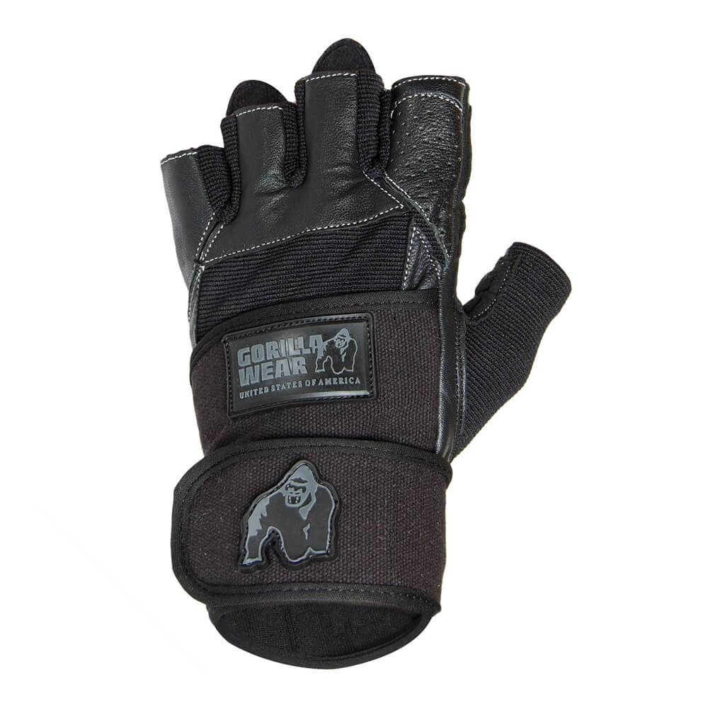 Gorilla Wear Gear Dallas Wrist Wrap Gloves, black i gruppen Trningstillbehr / Trningshandskar hos Tillskottsbolaget (GORILLA8593)