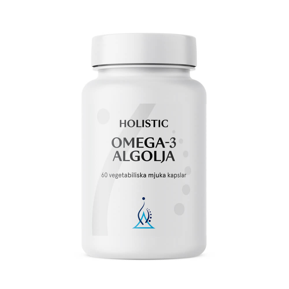 Holistic Omega-3 Algolja, 60 caps i gruppen Kosttillskott & Livsmedel / Omega-3 & Fettsyror / Vegansk omega-3 hos Tillskottsbolaget (HOLISTIC601)