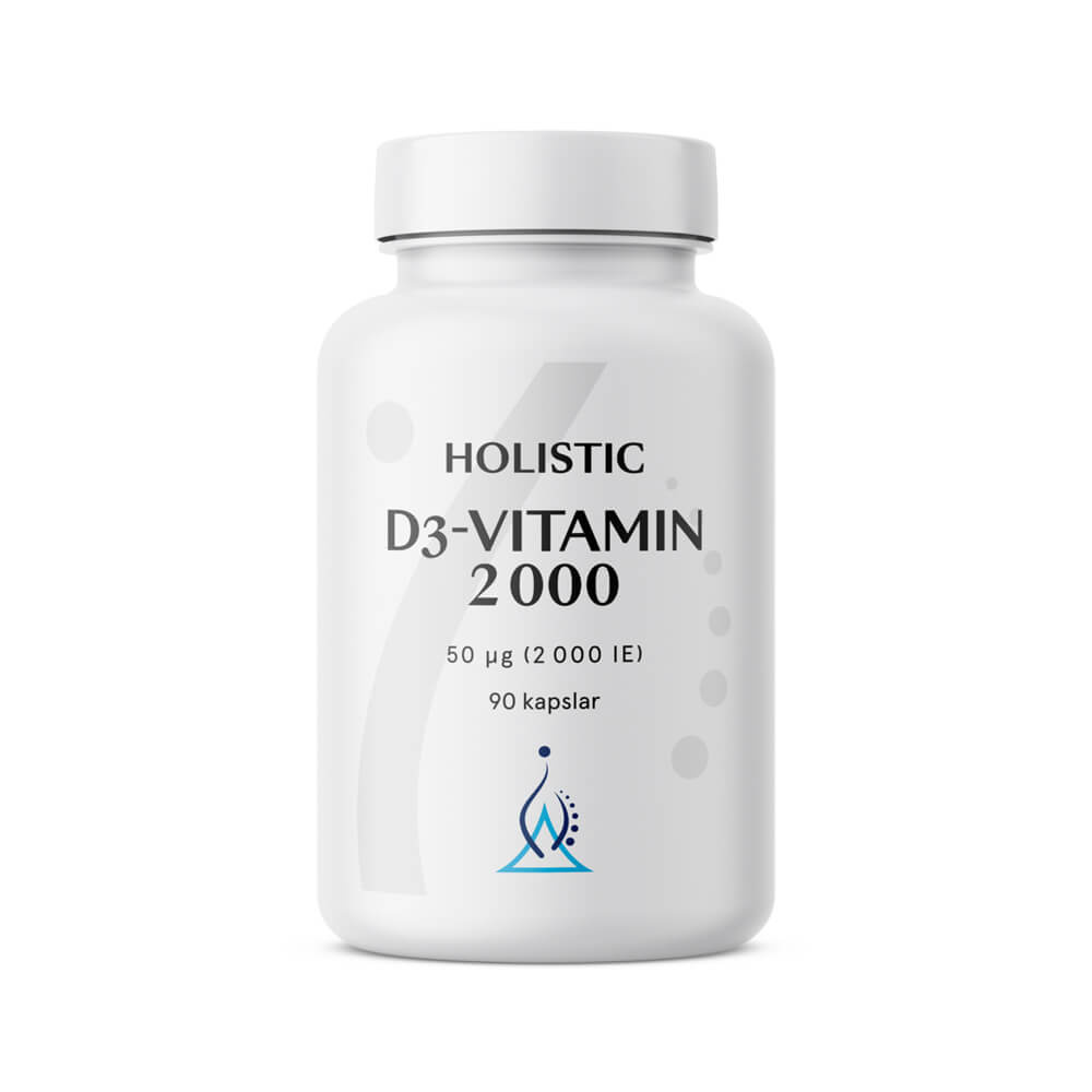 Holistic D3-vitamin 2000 IE, 90 caps i gruppen Kosttillskott & Livsmedel / Hlsokost / Immunfrsvar hos Tillskottsbolaget (HOLISTIC654)