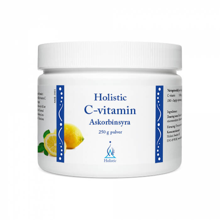 Holistic C-vitamin Askorbinsyra, 250 g i gruppen Kosttillskott & Livsmedel / Hlsokost / Antioxidanter hos Tillskottsbolaget (HOLISTIC753)
