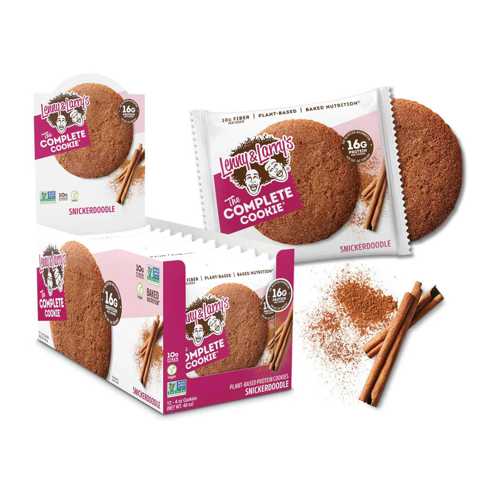 12 x Lenny & Larrys The Complete Cookie, 113 g (Snickerdoodle) i gruppen Bars / Proteinbars hos Tillskottsbolaget (LENNY18492)