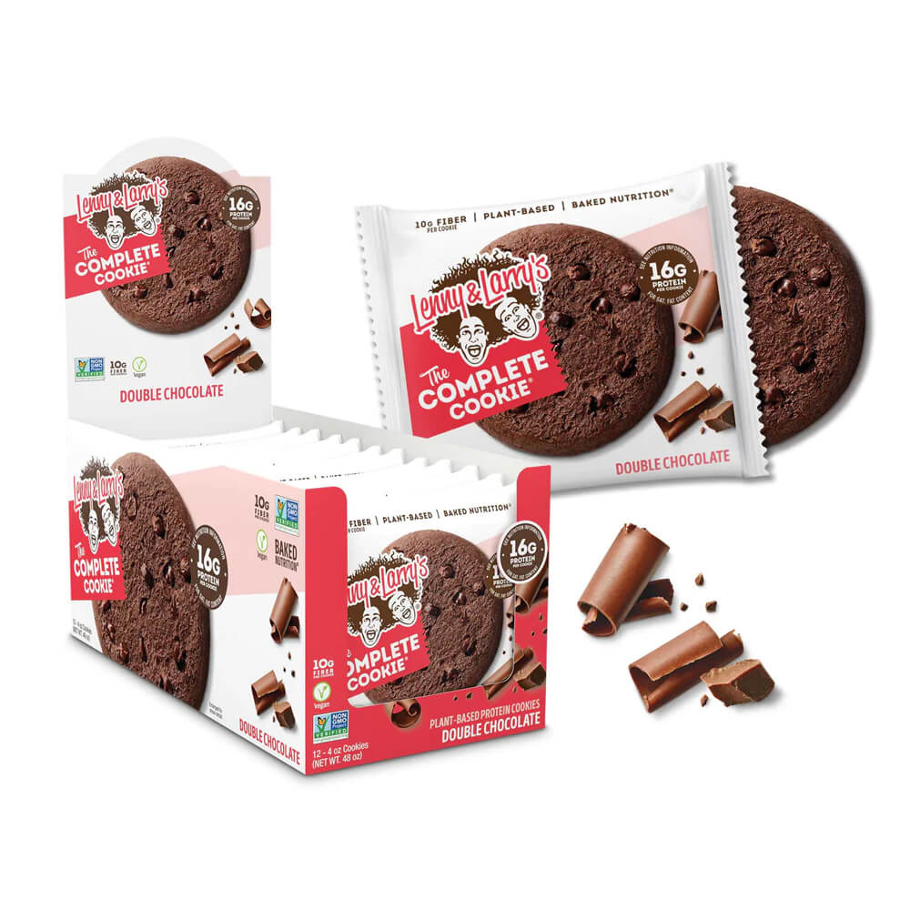 12 x Lenny & Larrys The Complete Cookie, 113 g (Double Chocolate) i gruppen Bars / Proteinbars hos Tillskottsbolaget (LENNY67812)