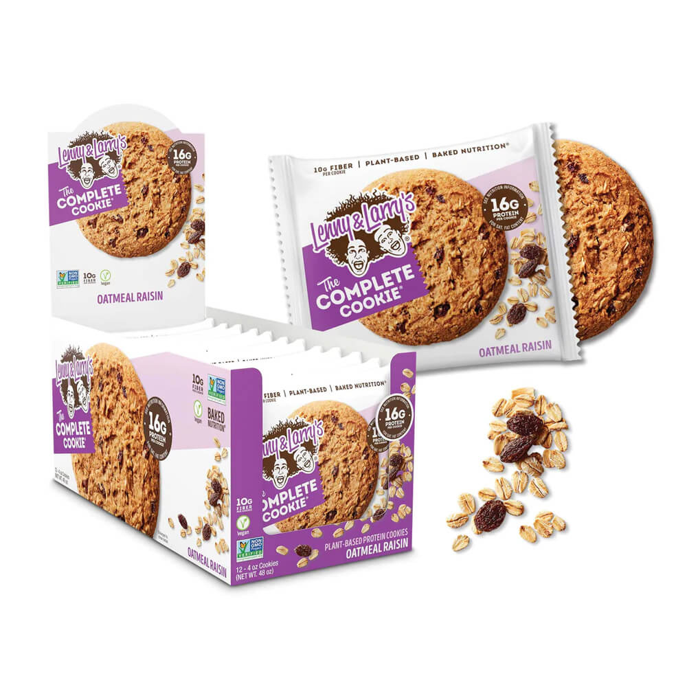 12 x Lenny & Larrys The Complete Cookie, 113 g (Oatmeal Raisin) i gruppen Bars / Proteinbars hos Tillskottsbolaget (LENNY78934)