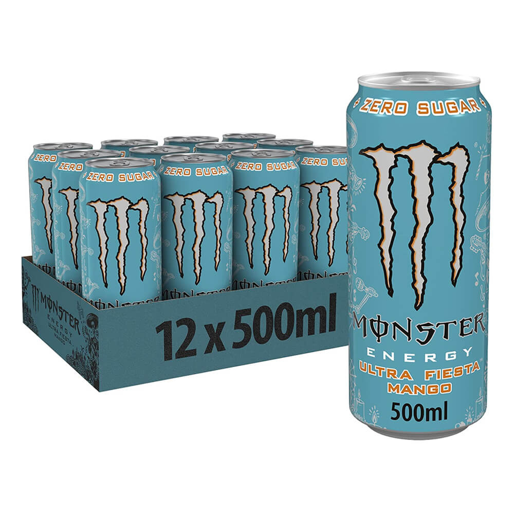 12 x Monster Energy, 500 ml (Ultra Fiesta) i gruppen Drycker / Energidryck hos Tillskottsbolaget (MONSTER3521)