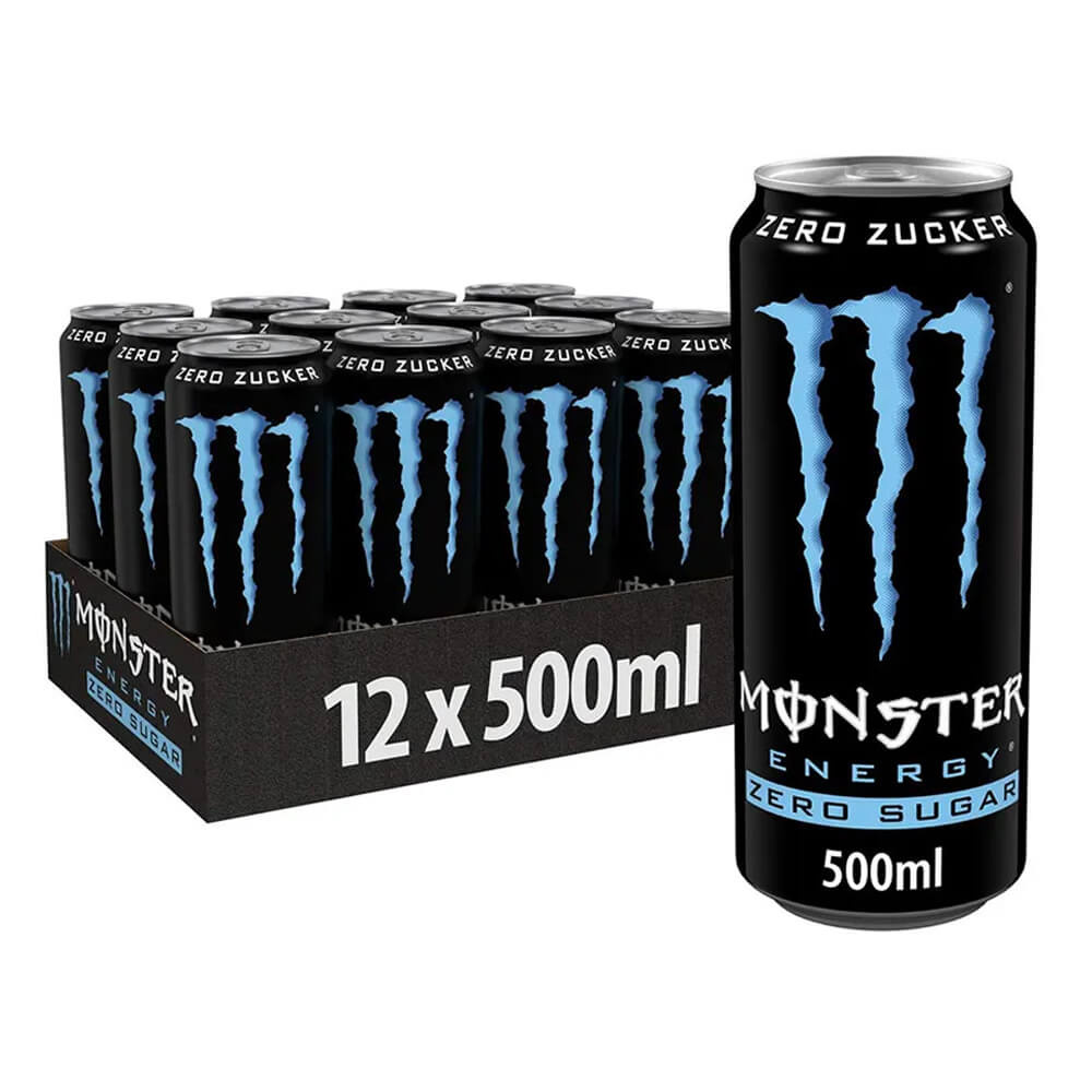 12 x Monster Energy, 500 ml (Absolutely Zero) i gruppen Drycker / Energidryck hos Tillskottsbolaget (MONSTER6432)