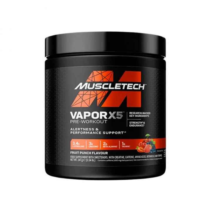 MuscleTech VaporX5, 30 serv. i gruppen Kosttillskott & Livsmedel / Prestationshöjare / Pre-Workout / PWO hos Tillskottsbolaget (MUSCLETECH2947)