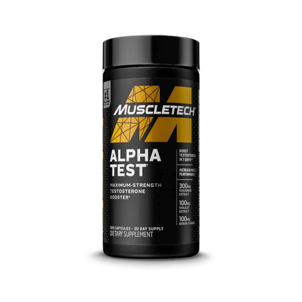 Muscletech Alpha Test, 120 caps i gruppen Kosttillskott & Livsmedel / Muskelkning / Testobooster hos Tillskottsbolaget (MUSCLETECH5743)